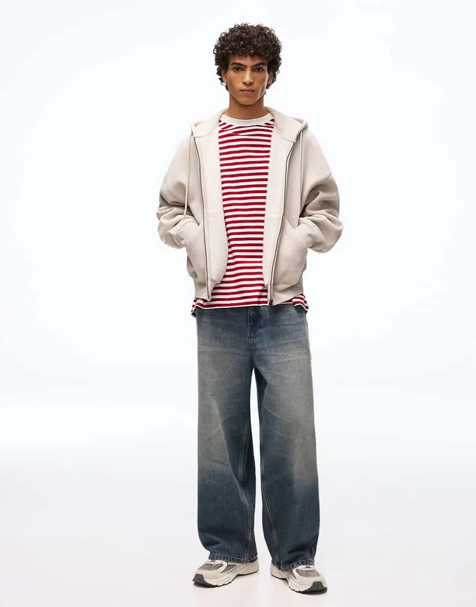 Bershka Super baggy jeans in blue