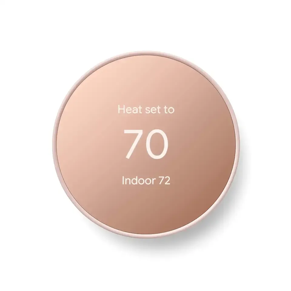 Google Nest Thermostat - Smart Thermostat for Home - Programmable WiFi Thermostat - Sand (Renewed)
