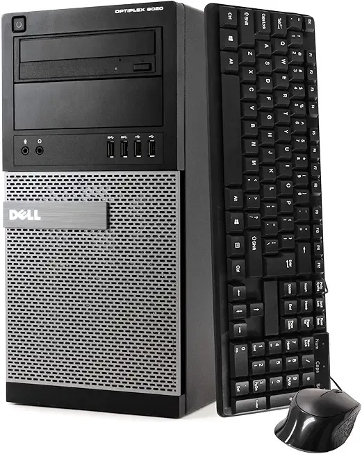 Dell Optiplex 9020 Mini Tower Desktop PC, Intel Core i7-4770-3.4 GHz, 32GB Ram, 1TB SSD Drive, WiFi, DVD-RW, Windows 11 Pro (Renewed)