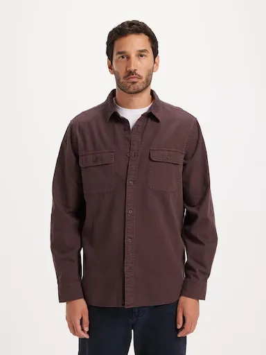 Just Jeans Twill Plain Overshirt