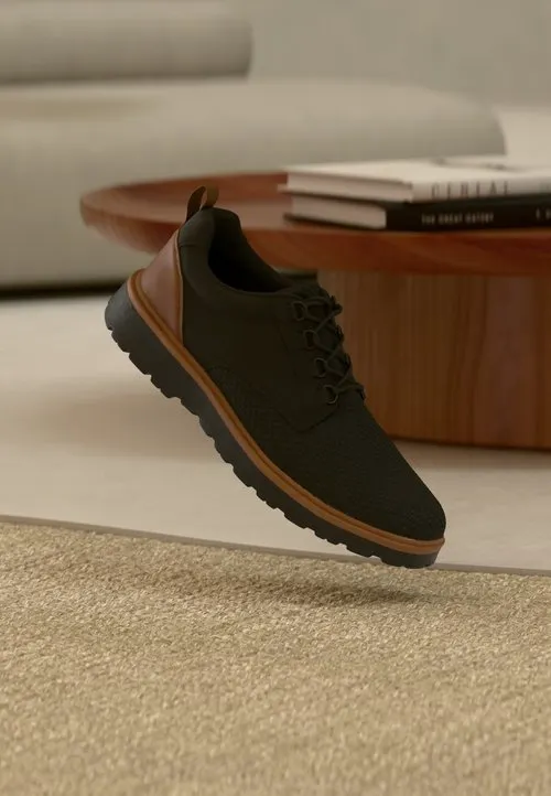 Pier One Wide Fit by Zalando Casual snøresko - black