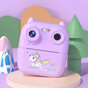 Cámara De Fotos Selfies y Videos Infantil Portátil Mini Impresora Termica c/ Flash Gamer24hs Color Violeta