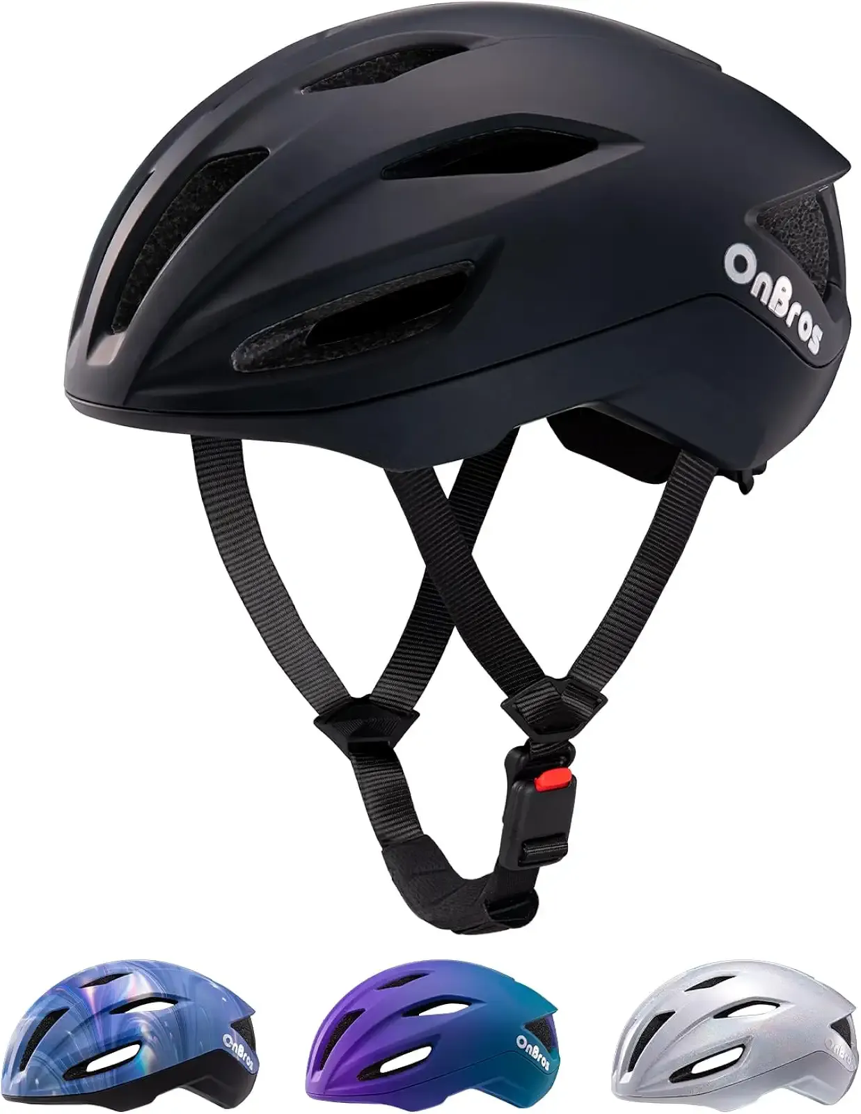 Adult Cycling Bike Helmet, OnBros Lightweight Unisex Bicycling Helmets for Men and Women, Adjustable Fit CPSC Certified Bicycle Helmet