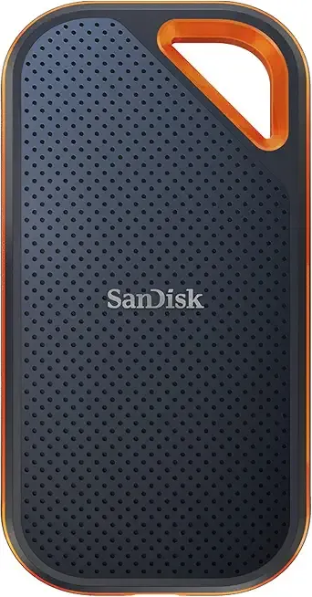 SANDISK 4TB Extreme PRO Portable SSD - Up to 2000MB/s - USB-C, USB 3.2 Gen 2x2, IP65 Water and Dust Resistance, Updated Firmware - External Solid State Drive - SDSSDE81-4T00-G25,Black