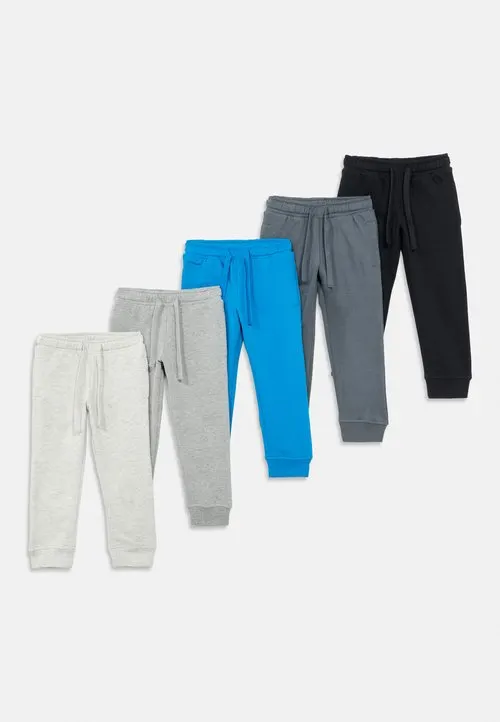 UNISEX 5 PACK - Joggebukse - black/mottled light grey/mottled dark grey