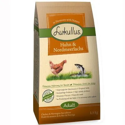 Offre Lukullus : croquettes 1,5 kg + boîtes 6 x 400 g