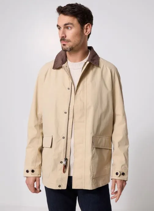 Waterdichte jassen Waterproof Barn Coat Safari heren beige