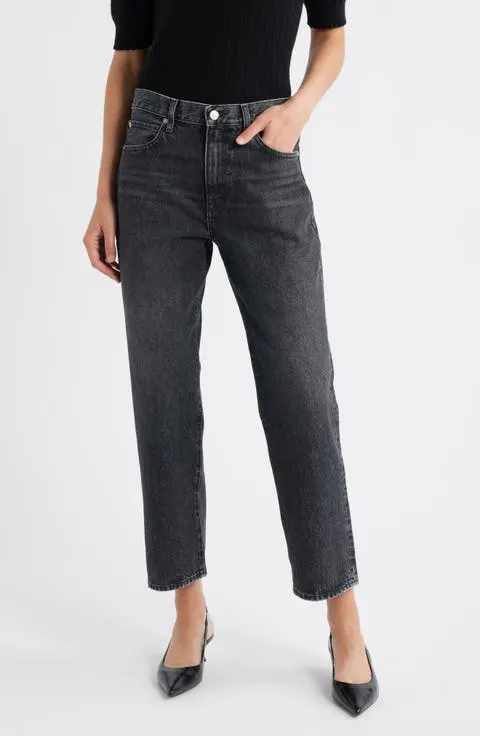 The Hang High Waist Ankle Straight Leg Jeans (Fractal)
