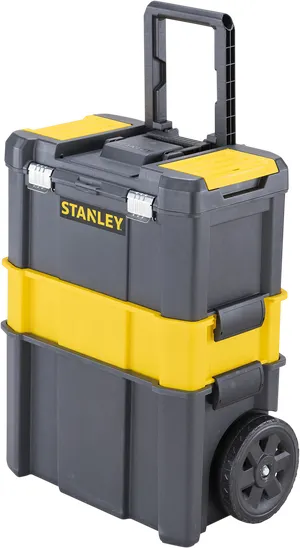 Baule porta utensili con ruote STANLEY Essential in polipropilene L47.5 X H62.3 X P26 cm