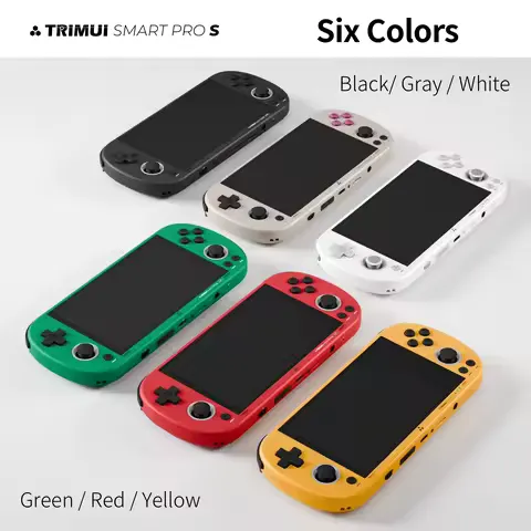 TRIMUI Smart Pro S Handheld Game Players Consoles 4.96'' IPS Screen 5000mAh Linux System Emulator Portable Console Retro Video