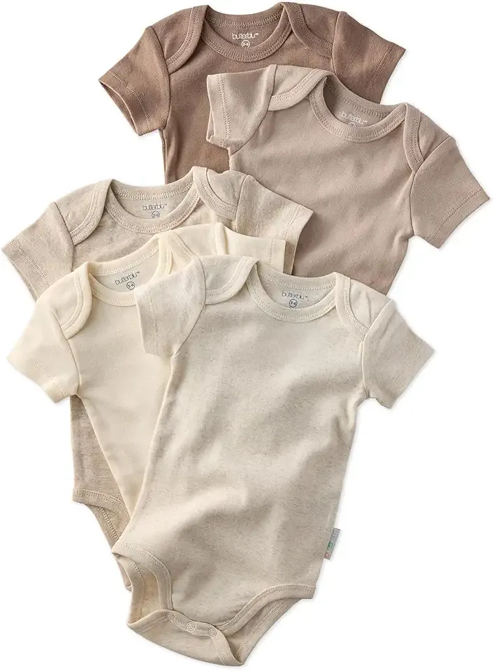 Avery Multipack Short Sleeve Bodysuits 100% Organic Cotton