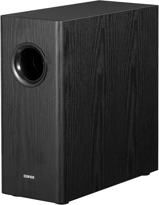 Edifier T5s Powered Subwoofer, 70W RMS, 8" Woofer, 35Hz Deep Bass, Black | Active Long-Throw Speaker, Built-in Amp, Low Distortion, Phase Selector & Energy-Efficient for Home & Studio Audio
