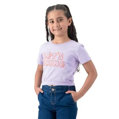 Playera Fantastic Niña Diseño Frontal Let's Shine