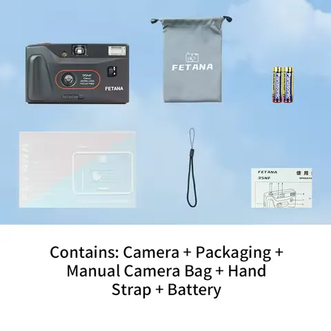35NF Reusable Non Disposable Replaceable Film Camera New FETANA 35mm Film Camera Flash 135 Film Camera Fixed Point Camera
