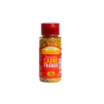 tempero alho planalto carne de frango frasco 100g