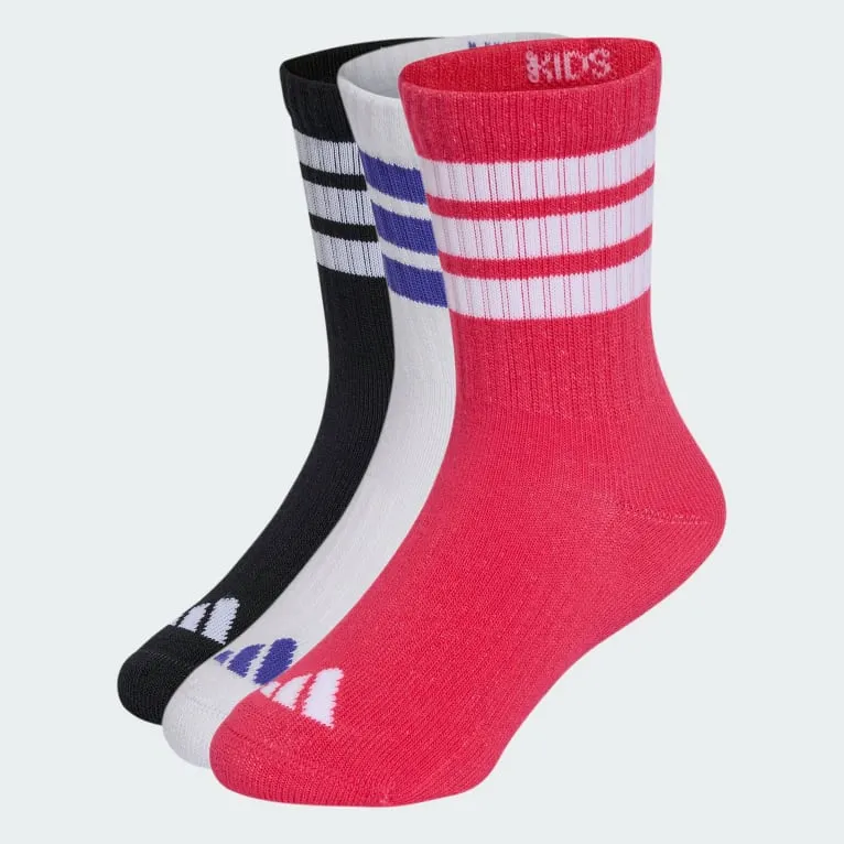 3STRIPES CUSHIONED SPORTSWEAR CREW SOKKER, 3 par