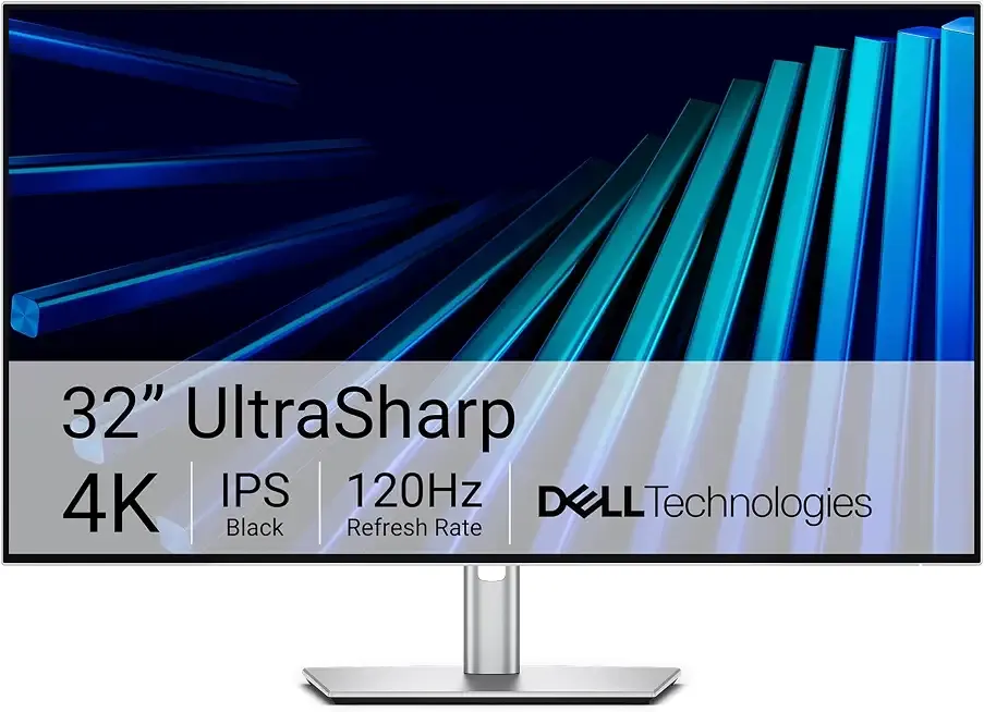 UltraSharp 32 Thunderbolt Hub Monitor - U3226QER, 120 Hz, 4K UHD | (3840 x 2160) IPS Black, 100% sRGB, 1.07 billion colors, 3000:1 Contrast, DisplayPort, USB, Ideal Mac Companion