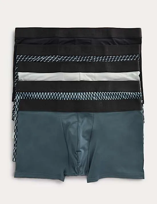 5 Pack Microskin Geometric Hipsters