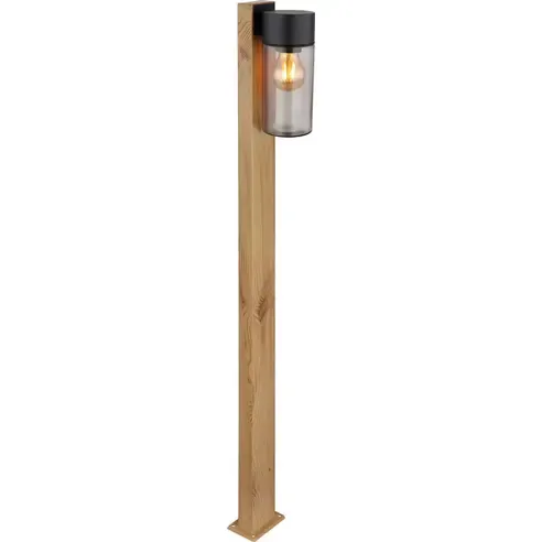 Außenleuchte - Holzoptik-schwarz - 100 cm hoch