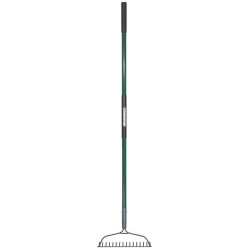 Masterforce® Fiberglass Long Handle 16-Tine Bow Rake