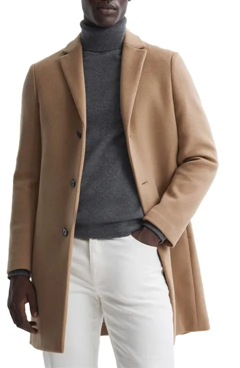 Reiss Gable Wool Blend Overcoat