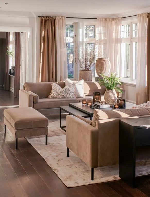 Nobel 3,5-seter sofa Grå