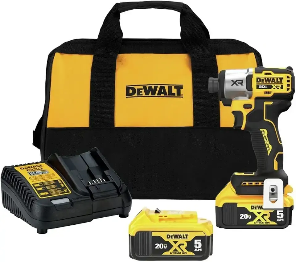 20V MAX Impact Driver, Cordless, 3-Speed, 2 Batteries and Charger Included (DCF845P2)