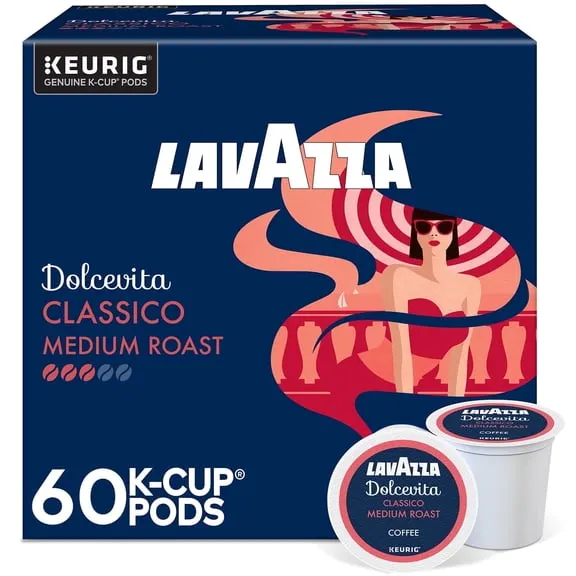 Lavazza Dolcevita Classico Keurig K-Cup® Pods, Medium Roast, Arabica and Robusta Blend (60 Pods) $37.80