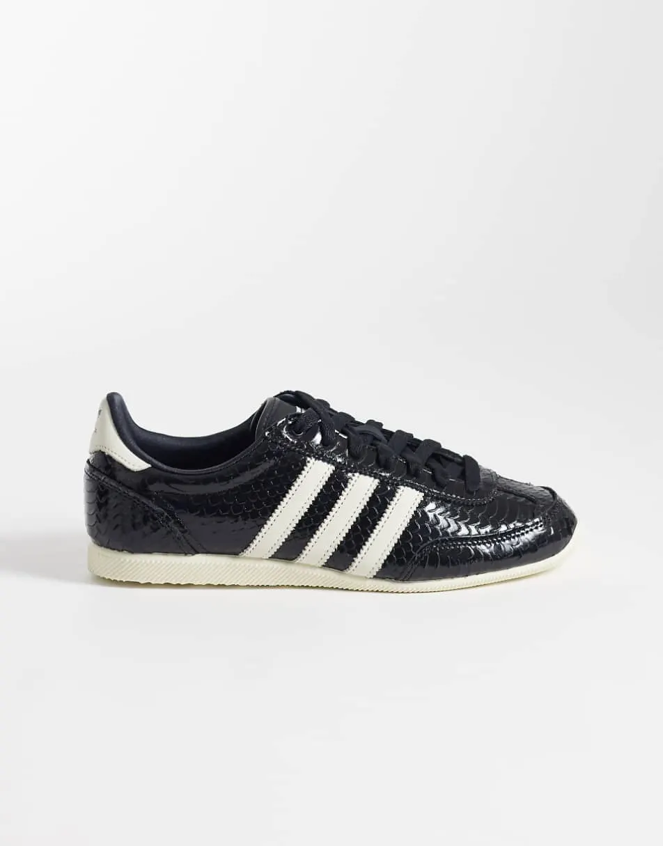 adidas Originals Japan trainers in black croc print