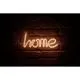 Néon "home" blanc à piles 34.5x13cm