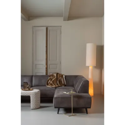 Statement Hoekbank Links - Bouclé - Beige