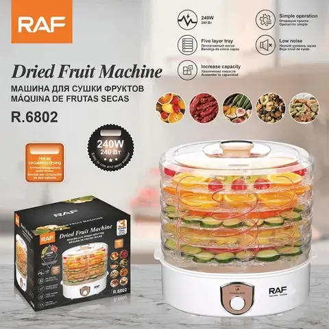 MAQUINA DESHIDRATADORA AUTOMATICA FRUTAS Y VERDURAS RAF 5 NIVELES/MODELO CIRCULAR.