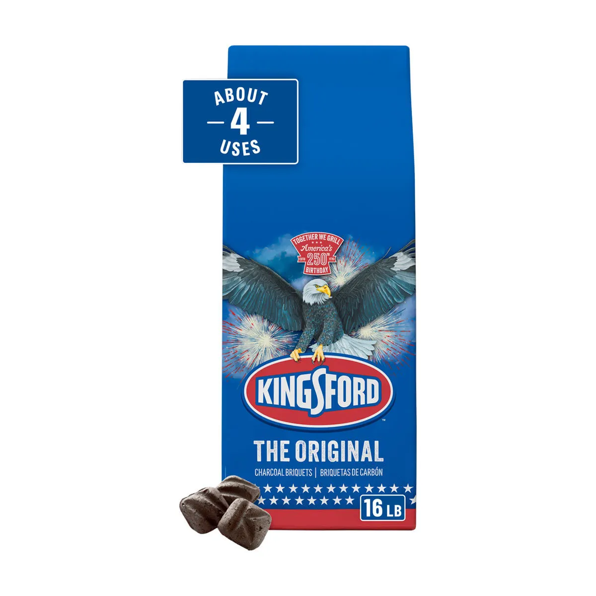 Kingsford Charcoal Briquettes, Original, 16 lb. Bag