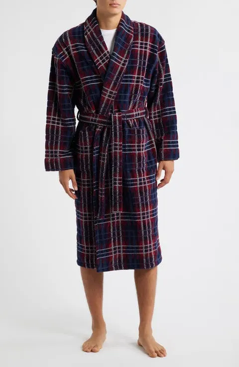 Four Star Shawl Collar Cotton Velour Robe