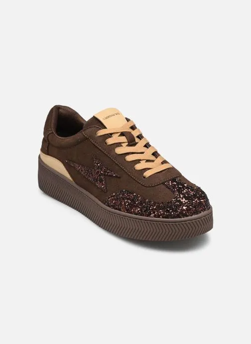 Lage sneakers JANE Emblem dames bruin