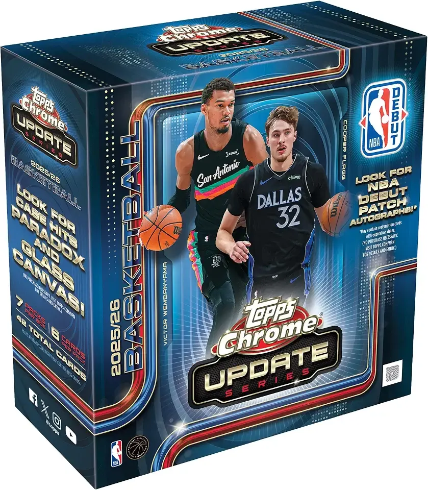 2025-26 Topps Chrome Updates Basketball - Factory Sealed - Mega Box