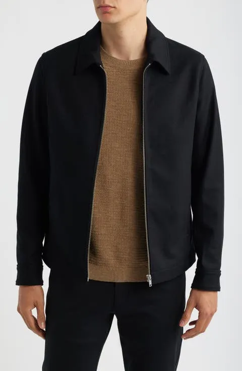 Wyatt Wool Blend Bomber Jacket