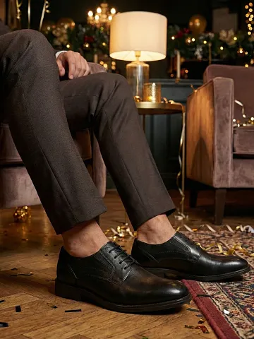 Lorenzo Leather Shoe Black