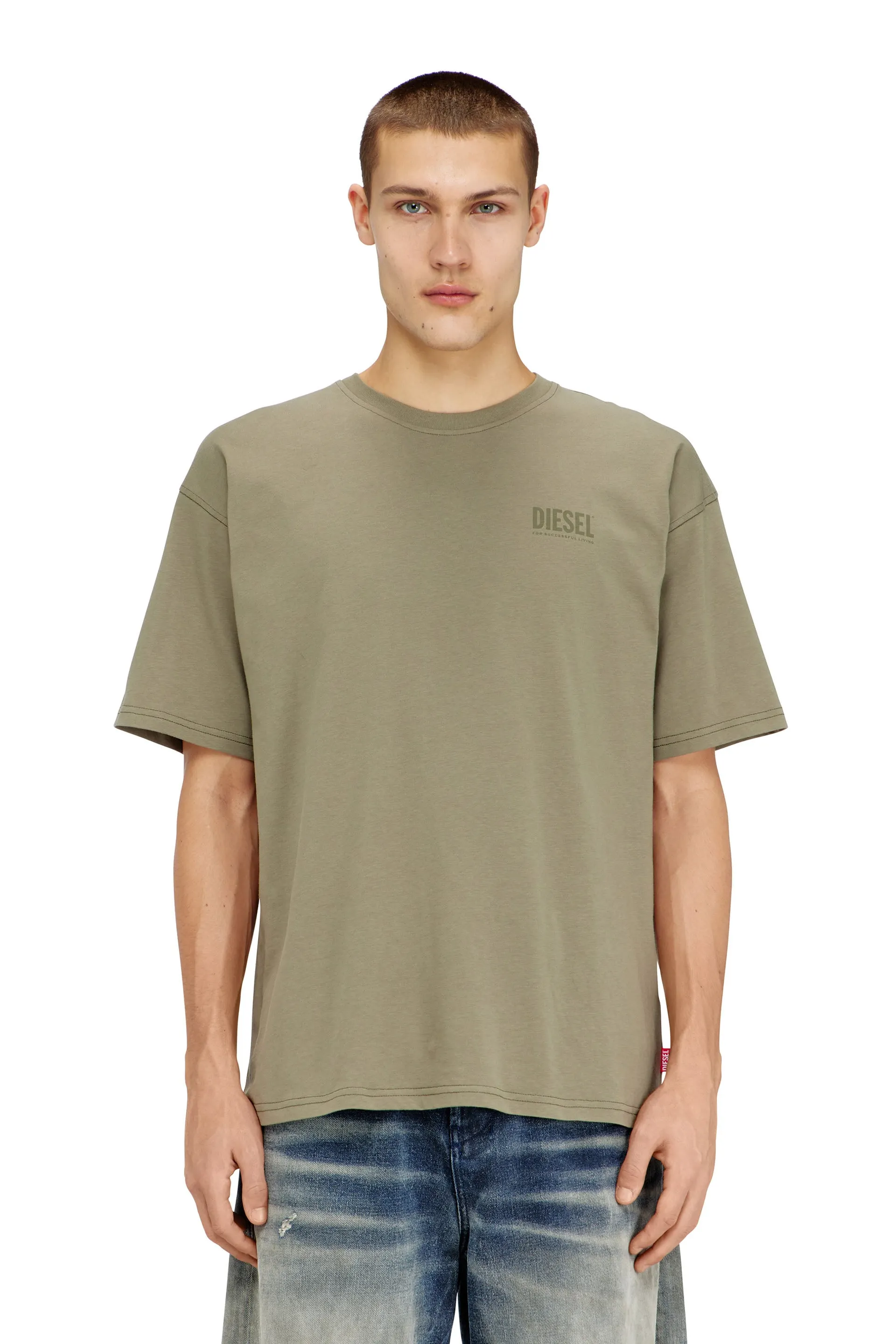 Relaxed T-shirt with back camo print