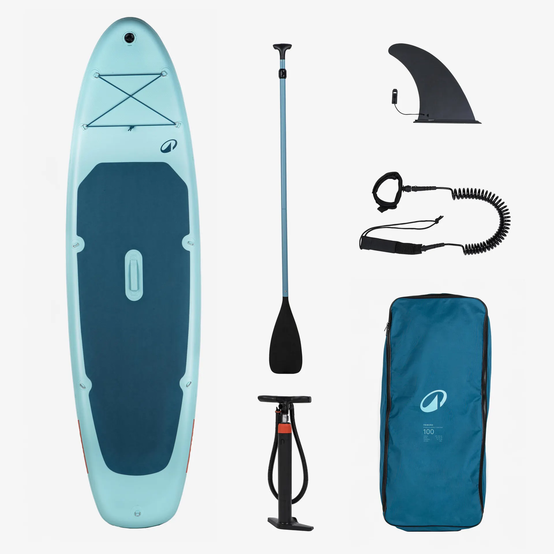 DECATHLON Sada nafukovacího paddleboardu 10'6 100 pro 1 až 2 osoby (do 130 kg)