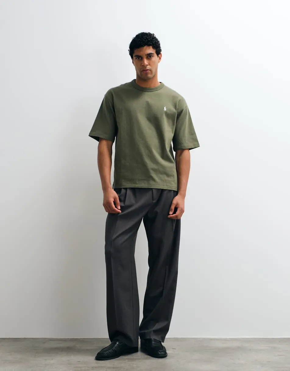 Polo Ralph Lauren icon logo relaxed fit t-shirt in khaki