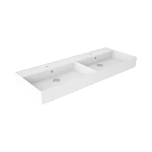 Lavabo encastrado Lila 121x12x46.5 cm