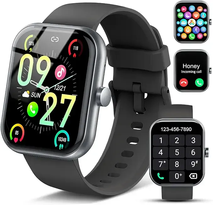 Smart Watch for Men Women (Answer/Make Call), 2025 1.83" HD Touchscreen Fitness Tracker, 110+ Sport Modes, Fitness Watch with Heart Rate/Sleep Monitor/Step, IP68 Waterproof Smartwatch for Android iOS