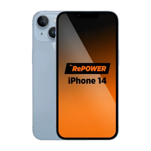 RePOWER iPhone 14 128 GB, blå, Grade B