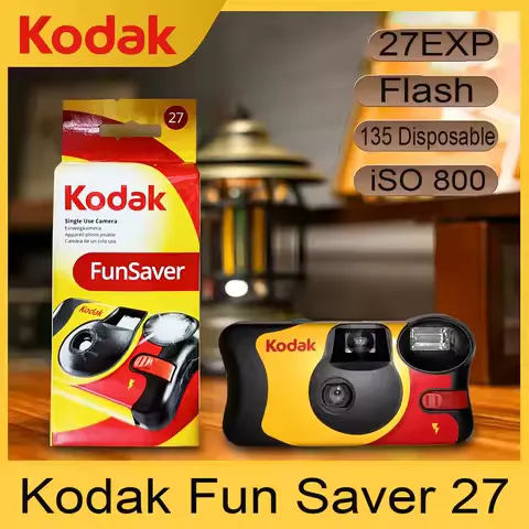 Kodak Fun Saver 27Exp Kodak Point and Shoot Camera ISO 800 Kodak Disposable Film Camera Kodak Film Color Creative Camera