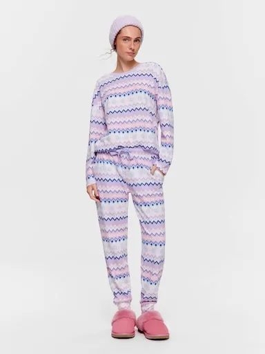 Winter Fair Isle Waffle Easy Pj Pant