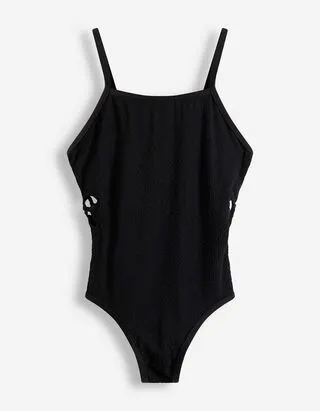 Costume da bagno - Intagli - Nero
