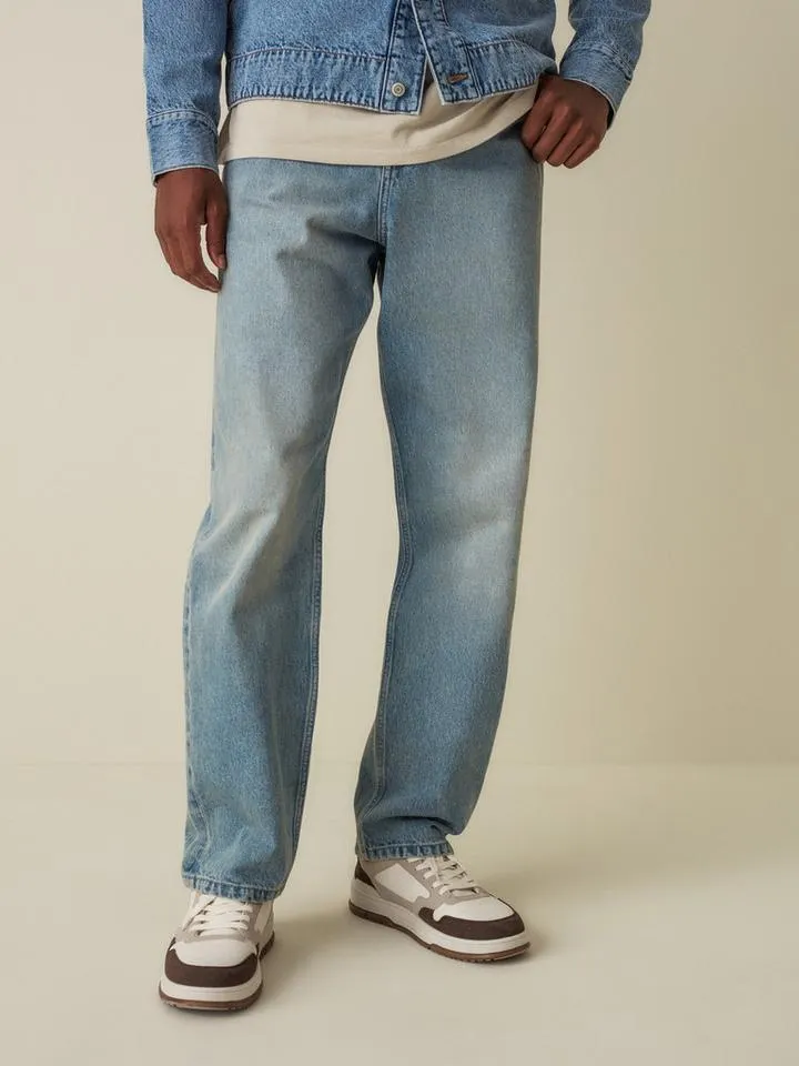Jean ample taille haute