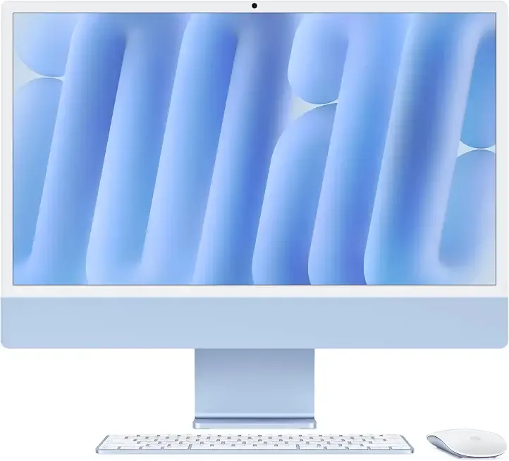 Apple 2024 iMac All-in-One Desktop Computer with M4 chip with 10-core CPU and 10-core GPU: Built for Apple Intelligence, 24-inch Retina Display, 24GB Unified Memory, 512GB SSD Storage; Blue