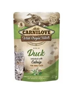 Carnilove Cat Pouch Wild-Origin-Fillets - Natvoer - Eend 85 g